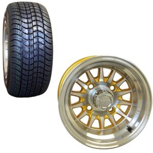 10 Inch Golf Cart Wheel and Tire Combo