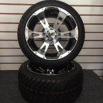 12″ Aluminum Golf Cart Wheel and Street Tire Combo